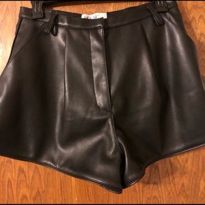 Faux leather House of CB shorts